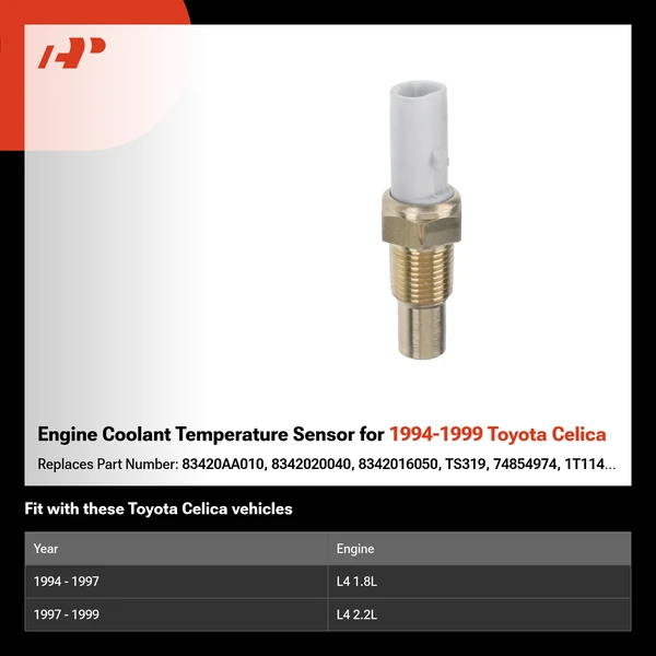Engine Coolant Temperature Sensor for 1994-1999 Toyota Celica