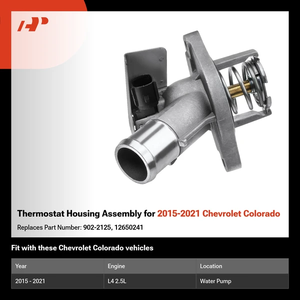 Thermostat Housing Assembly for 2015-2021 Chevrolet Colorado