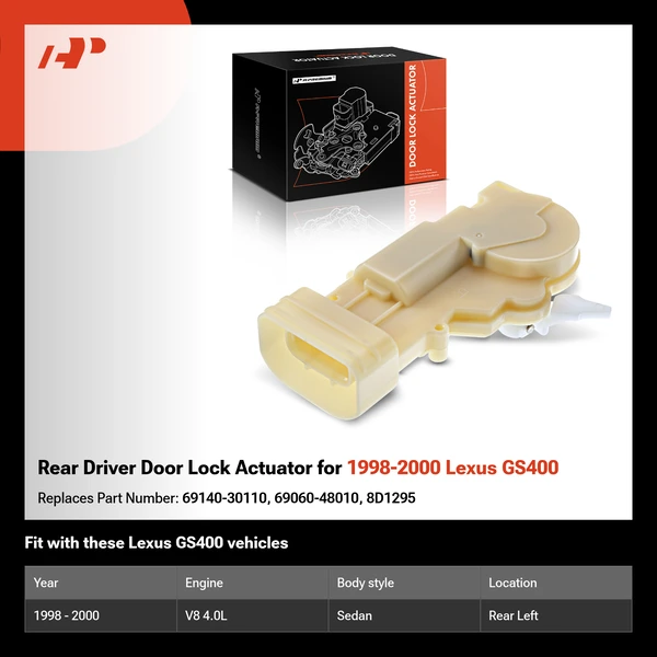 Rear Driver Door Lock Actuator for 1998-2000 Lexus GS400