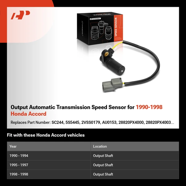 Output Automatic Transmission Speed Sensor for 1990-1998 Honda Accord