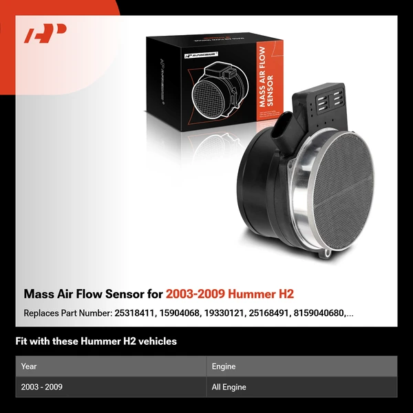 Mass Air Flow Sensor for 2003-2009 Hummer H2