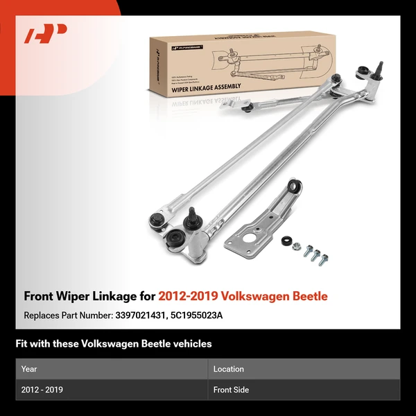 Front Wiper Linkage for 2012-2019 Volkswagen Beetle