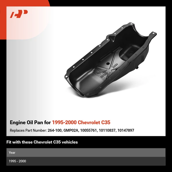 Engine Oil Pan for 1995-2000 Chevrolet C35