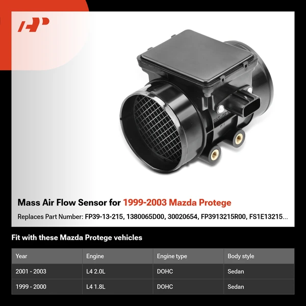 Mass Air Flow Sensor for 1999-2003 Mazda Protege