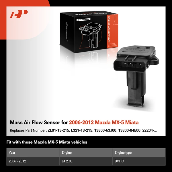 Mass Air Flow Sensor for 2006-2012 Mazda MX-5 Miata