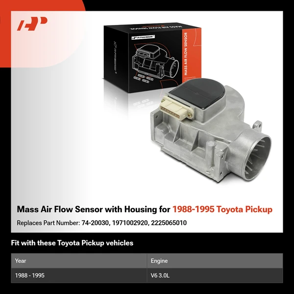 Mass Air Flow Sensor with Housing for 1988-1995 Toyota Pickup