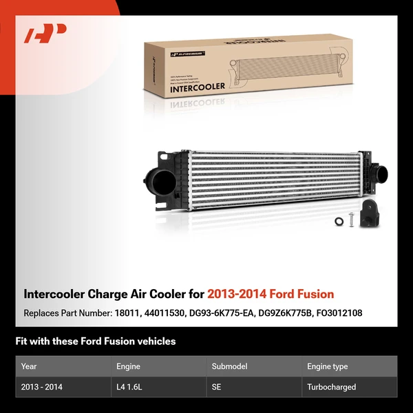 Intercooler Charge Air Cooler for 2013-2014 Ford Fusion