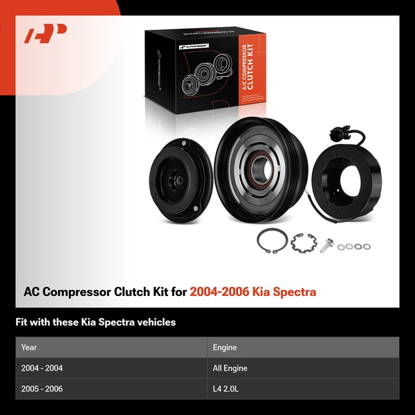 AC Compressor Clutch Kit for 2004-2006 Kia Spectra