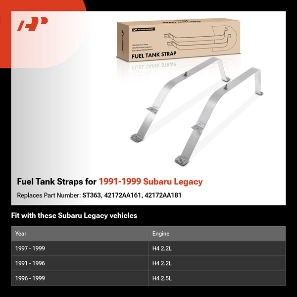 Fuel Tank Straps for 1991-1999 Subaru Legacy