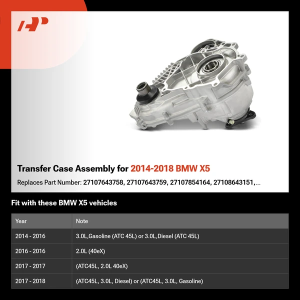 Transfer Case Assembly for 2014-2018 BMW X5