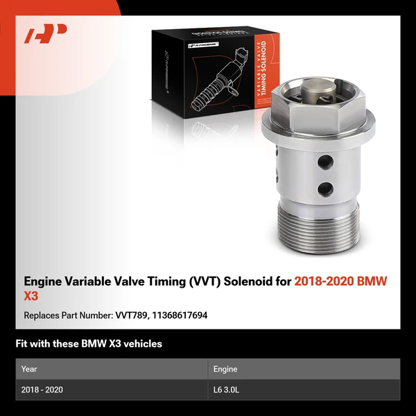 Engine Variable Valve Timing (VVT) Solenoid for 2018-2020 BMW X3