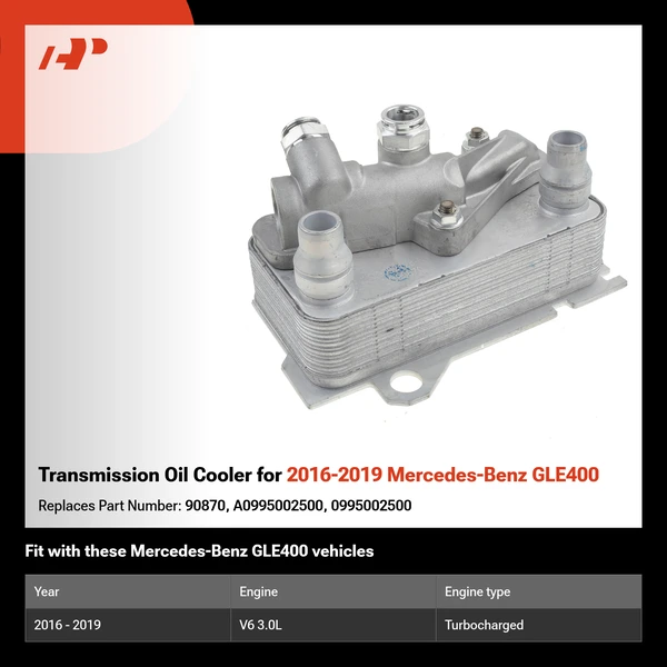 Transmission Oil Cooler for 2016-2019 Mercedes-Benz GLE400