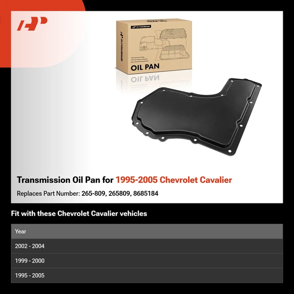 Transmission Oil Pan for 1995-2005 Chevrolet Cavalier