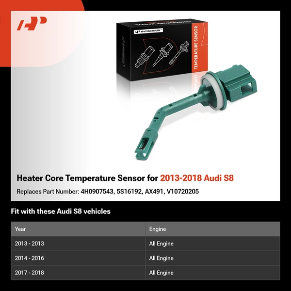 Heater Core Temperature Sensor for 2013-2018 Audi S8
