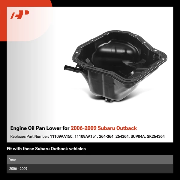 Engine Oil Pan Lower for 2006-2009 Subaru Outback
