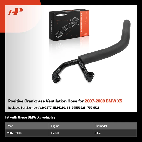 Positive Crankcase Ventilation Hose for 2007-2008 BMW X5