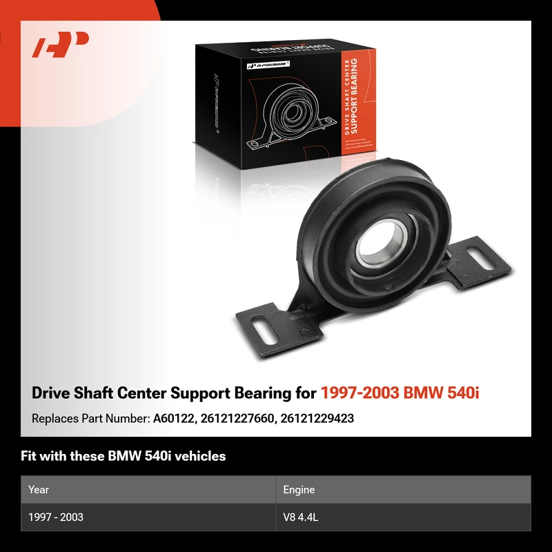 Drive Shaft Center Support Bearing for 1997-2003 BMW 540i