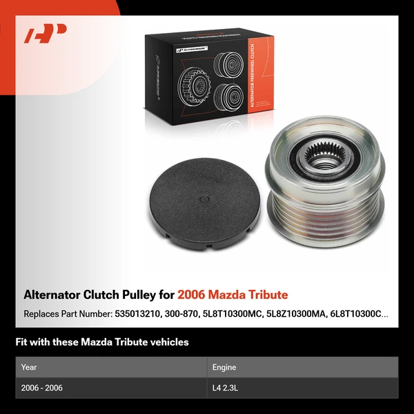 Alternator Clutch Pulley for 2006 Mazda Tribute