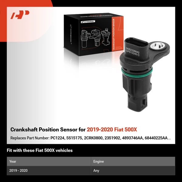 Crankshaft Position Sensor for 2019-2020 Fiat 500X