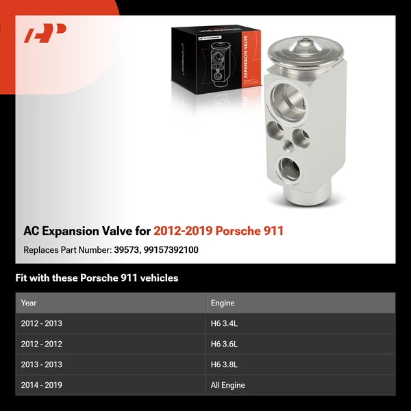 AC Expansion Valve for 2012-2019 Porsche 911