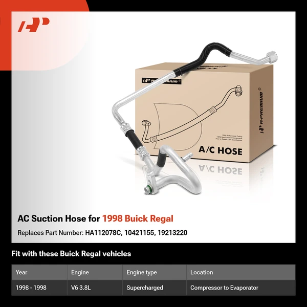 AC Suction Hose for 1998 Buick Regal