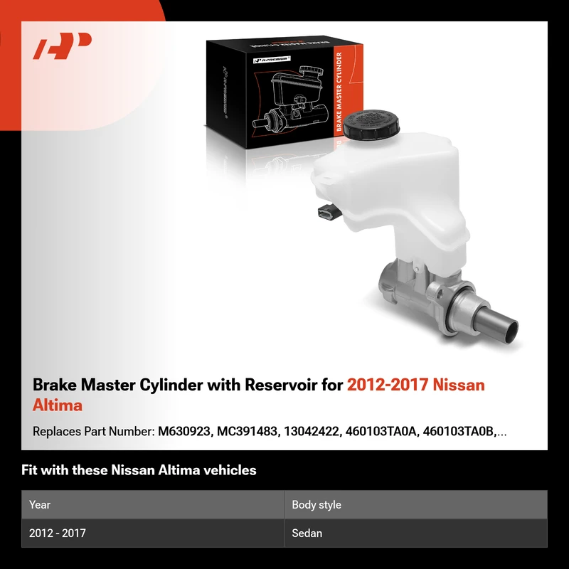 Brake Master Cylinder with Reservoir for 2012-2017 Nissan Altima