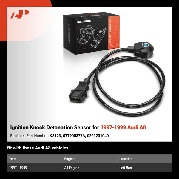 Ignition Knock Detonation Sensor for 1997-1999 Audi A8