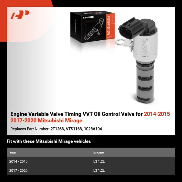 Engine Variable Valve Timing VVT Oil Control Valve for 2014-2015 2017-2020 Mitsubishi Mirage