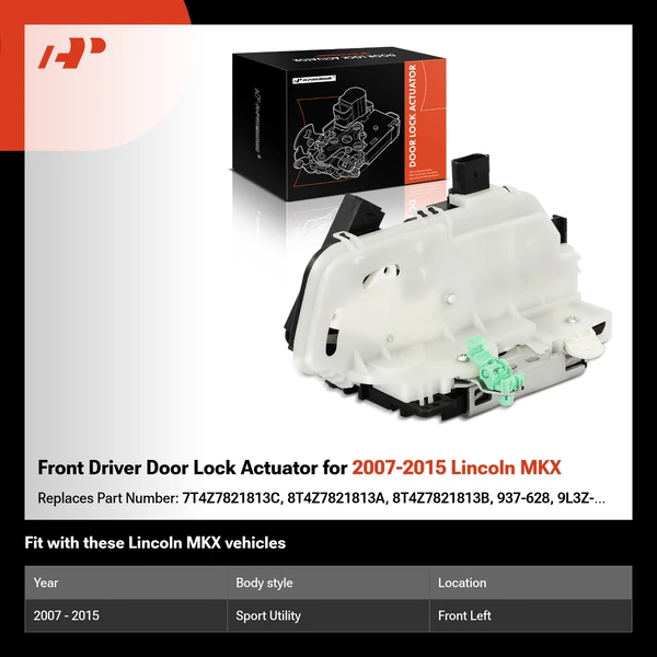 Front Driver Door Lock Actuator for 2007-2015 Lincoln MKX