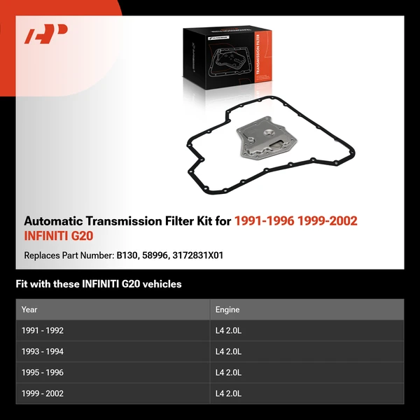 Automatic Transmission Filter Kit for 1991-1996 1999-2002 INFINITI G20