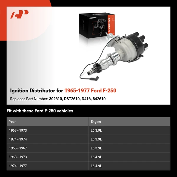 Ignition Distributor for 1965-1977 Ford F-250