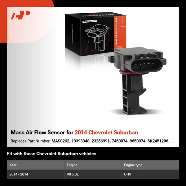 Mass Air Flow Sensor for 2014 Chevrolet Suburban