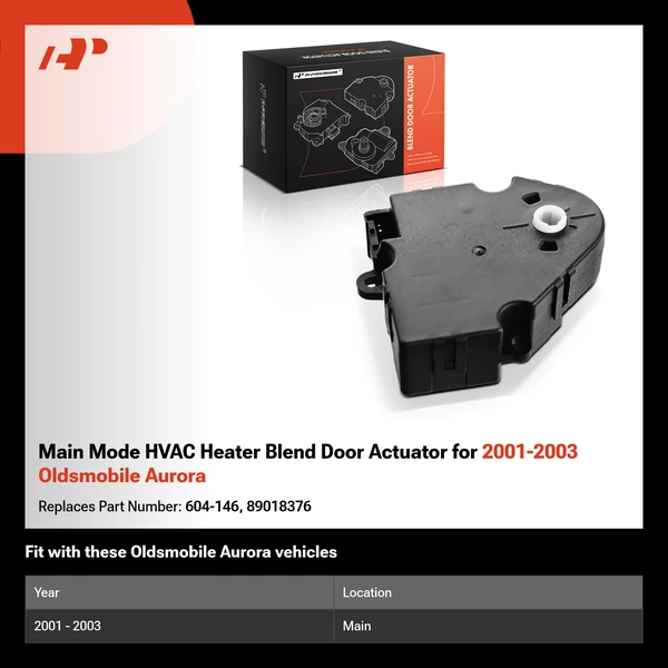 Main Mode HVAC Heater Blend Door Actuator for 2001-2003 Oldsmobile Aurora