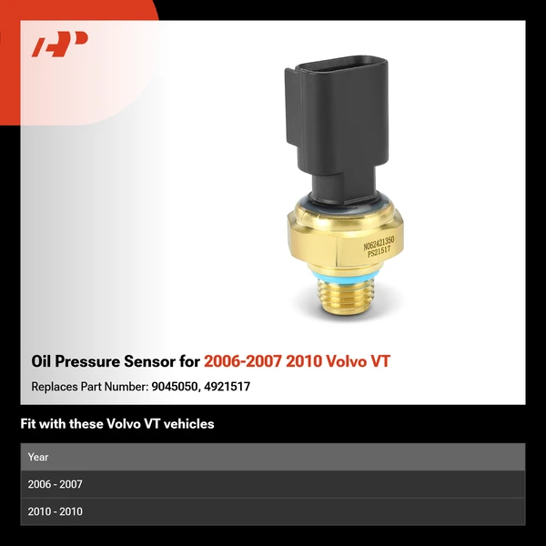 Oil Pressure Sensor for 2006-2007 2010 Volvo VT