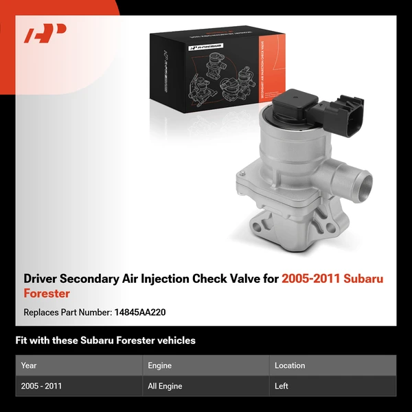 Driver Secondary Air Injection Check Valve for 2005-2011 Subaru Forester
