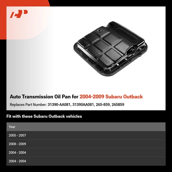 Auto Transmission Oil Pan for 2004-2009 Subaru Outback