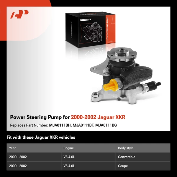 Power Steering Pump for 2000-2002 Jaguar XKR