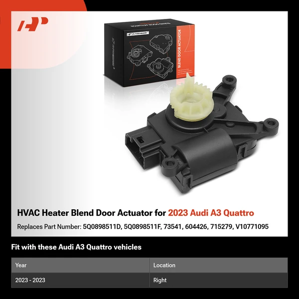 HVAC Heater Blend Door Actuator for 2023 Audi A3 Quattro