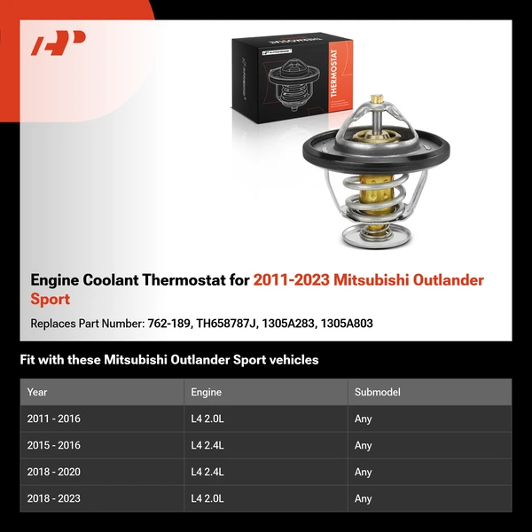 Engine Coolant Thermostat for 2011-2023 Mitsubishi Outlander Sport