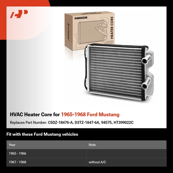 HVAC Heater Core for 1965-1968 Ford Mustang