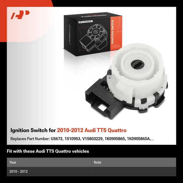 Ignition Switch for 2010-2012 Audi TTS Quattro