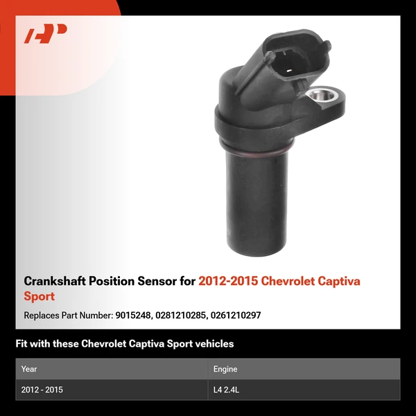 Crankshaft Position Sensor for 2012-2015 Chevrolet Captiva Sport