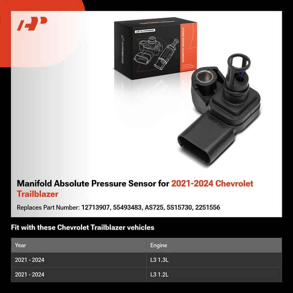 Manifold Absolute Pressure Sensor for 2021-2024 Chevrolet Trailblazer