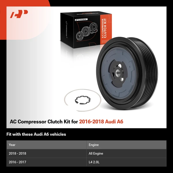 AC Compressor Clutch Kit for 2016-2018 Audi A6