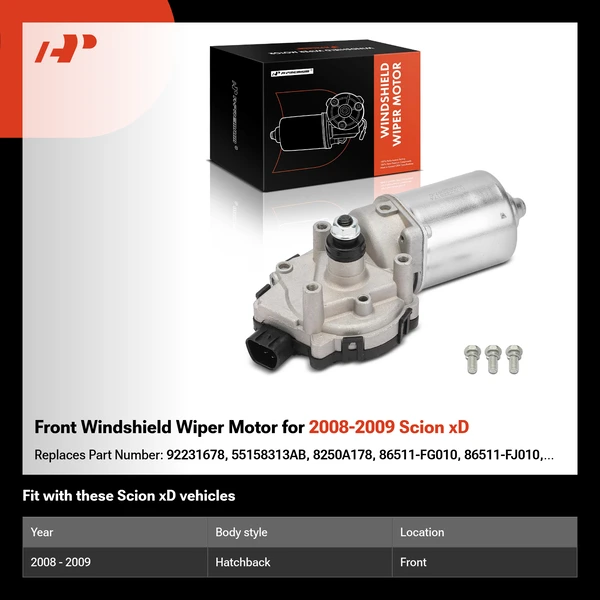 Front Windshield Wiper Motor for 2008-2009 Scion xD