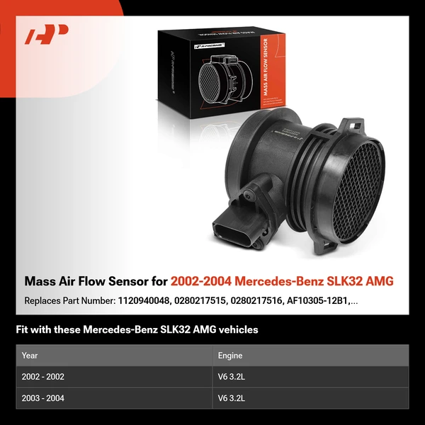 Mass Air Flow Sensor for 2002-2004 Mercedes-Benz SLK32 AMG