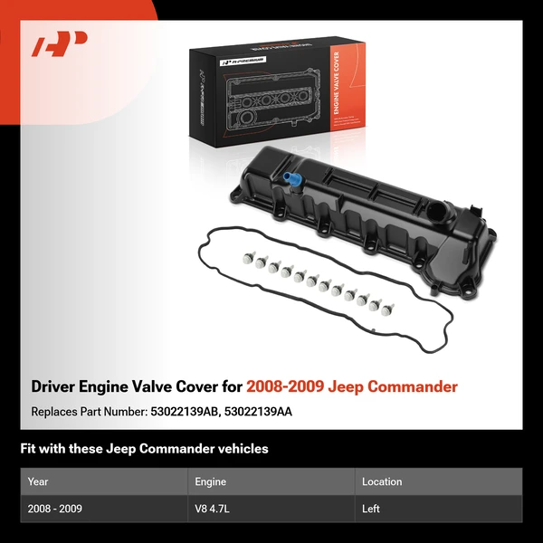 Driver Engine Valve Cover for 2008-2009 Jeep Commander