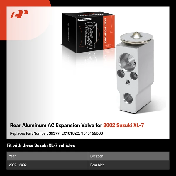 Rear Aluminum AC Expansion Valve for 2002 Suzuki XL-7