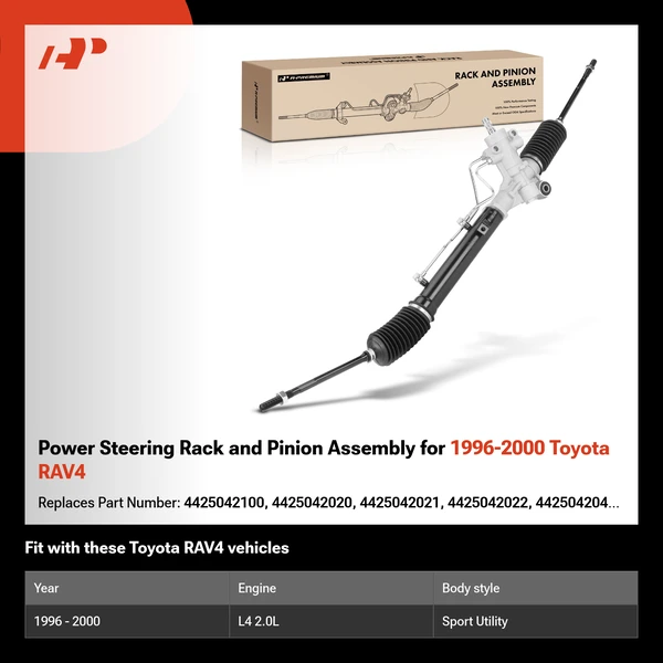 Power Steering Rack and Pinion Assembly for 1996-2000 Toyota RAV4