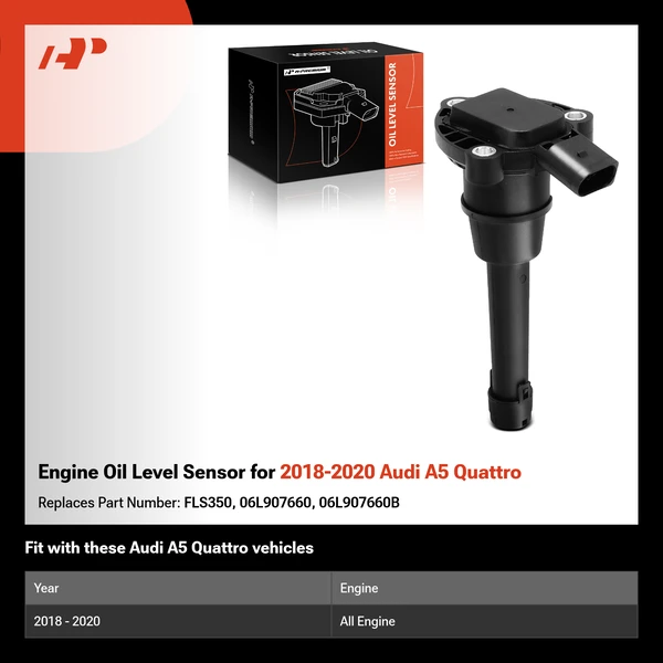 Engine Oil Level Sensor for 2018-2020 Audi A5 Quattro